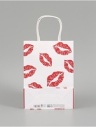 Пакет подарочный крафтовый «Поцелуи» 18×8×25 см 10660496