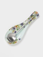 Подставка под ложку Доляна «Букет незабудок», 23.5×8.3×1.5 см, стекло, рисунок - Фото 5