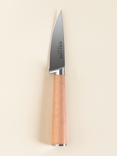 Нож кухонный овощной SL Home «Калабрия», нержавеющая сталь, 8.5 см, бежевый