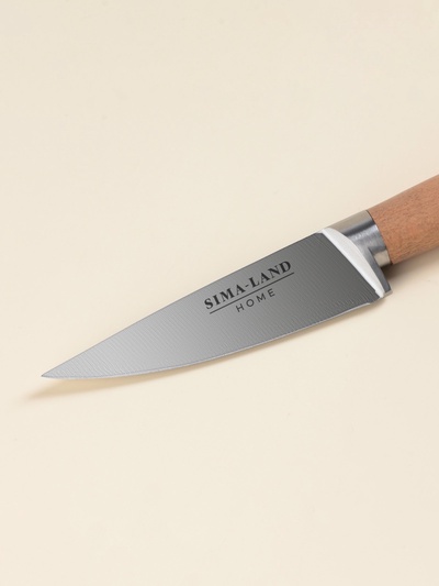 Нож кухонный овощной SL Home «Калабрия», нержавеющая сталь, 8.5 см, бежевый