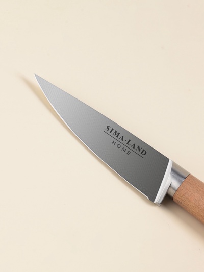 Нож кухонный овощной SL Home «Калабрия», нержавеющая сталь, 8.5 см, бежевый