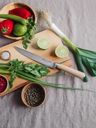 Нож кухонный разделочный SL Home «Калабрия», нержавеющая сталь, 20.5 см, бежевый 10174732 Нож кухонный разделочный SL Home «Калабрия», нержавеющая сталь, 20.5 см, бежевый 10174732