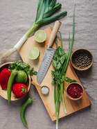 Нож кухонный сантоку SL Home «Калабрия», нержавеющая сталь, 18 см, бежевый 10174733 Нож кухонный сантоку SL Home «Калабрия», нержавеющая сталь, 18 см, бежевый 10174733