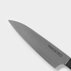 Нож кухонный овощной Magistro Hinshitsu, нержавеющая сталь, 10.6 см, чёрный 10174735 - фото 319822256