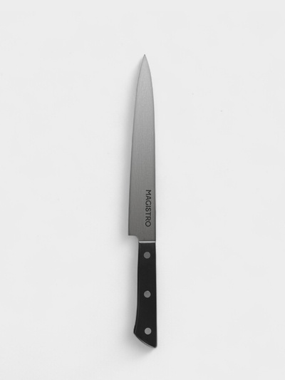 Нож кухонный разделочный Magistro Hinshitsu, нержавеющая сталь, 20.3 см, чёрный