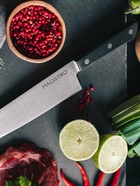 Нож кухонный шеф Magistro Hinshitsu, нержавеющая сталь, лезвие 21.3 см, длина 39 см, чёрный 10174739