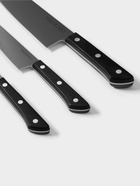 Набор кухонных ножей Magistro Hinshitsu, 3 шт. овощной, универсальный, шеф, нержавеющая сталь, чёрный - Фото 10