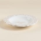 Тарелки глубокие SL Home «Аманде», d=23 см, 300 мл, набор 2 шт., фарфор, белые - Фото 4