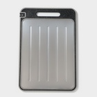 Доска разделочная двусторонняя Magistro, 3 в 1: разделка, точилка, разморозка, 38×26×0.7 см, металл, пластик, серебристая - Фото 10