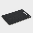 Доска разделочная двусторонняя Magistro, 3 в 1: разделка, точилка, разморозка, 38×26×0.7 см, металл, пластик, серебристая - Фото 3