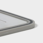 Доска разделочная двусторонняя Magistro, 3 в 1: разделка, точилка, разморозка, 38×26×0.7 см, металл, пластик, серебристая - Фото 6