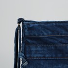 Сумка молодежная, 1 отдел, наружный карман, длинный ремень, цвет синий - Фото 4