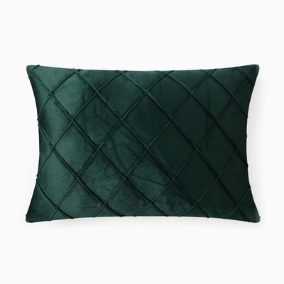 Подушка декоративная «Этель. Соло», размер 30×50 см, велюр, изумрудная