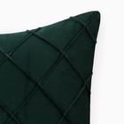 Подушка декоративная «Этель. Соло», размер 30×50 см, велюр, изумрудная - Фото 2