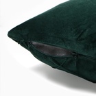 Подушка декоративная «Этель. Соло», размер 30×50 см, велюр, изумрудная - Фото 3