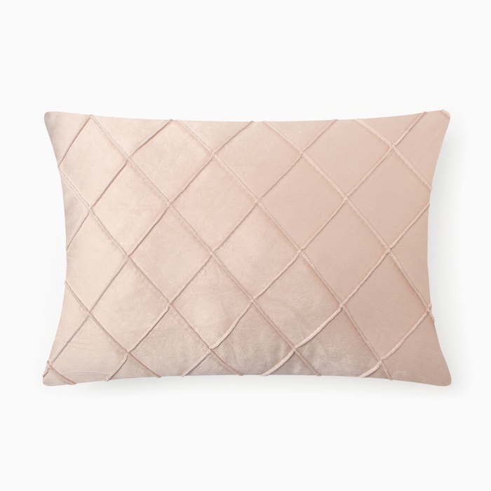 Подушка декоративная «Этель. Соло», размер 30×50 см, велюр, нежно - розовая - Фото 1