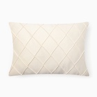 Подушка декоративная «Этель. Соло», размер 30×50 см, велюр, белая - Фото 1