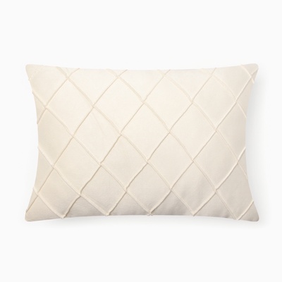 Подушка декоративная «Этель. Соло», размер 30×50 см, велюр, белая