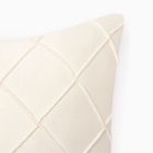 Подушка декоративная «Этель. Соло», размер 30×50 см, велюр, белая - Фото 2