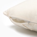 Подушка декоративная «Этель. Соло», размер 30×50 см, велюр, белая - Фото 3