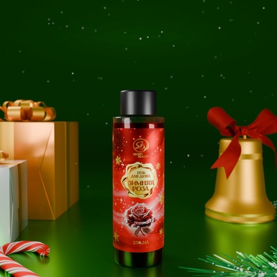 Гель для душа Secret Beauty, аромат зимней розы, красная серия, 250 мл