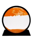 Песочные часы-картина, d=26 см, антистресс, песок оранжевый - Фото 2