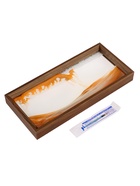 Песочные часы-картина, 17×37 см, антистресс, песок оранжевый - Фото 3