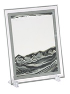 Песочные часы-картина, 30×25 см, антистресс, песок чёрный - Фото 1