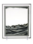 Песочные часы-картина, 30×25 см, антистресс, песок чёрный - Фото 2
