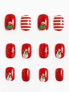 Детские накладные ногти на новый год «Новогодняя сказка», 12 шт. - Фото 2