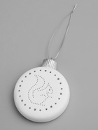 Ёлочный шар «Белка», 8.7×3.1×9.8 см, 1 LED, керамика, от батареек LR44×3, свечение тёплое белое - Фото 6