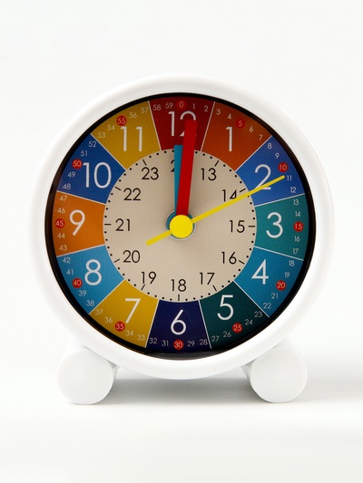 Часы - будильник настольные «Секунды в цвете», детские, 8×8.7 см