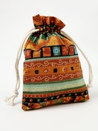 Льняной мешочек для хранения украшений, подарков, трав, 10×14 см, набор из 5 штук - Фото 1