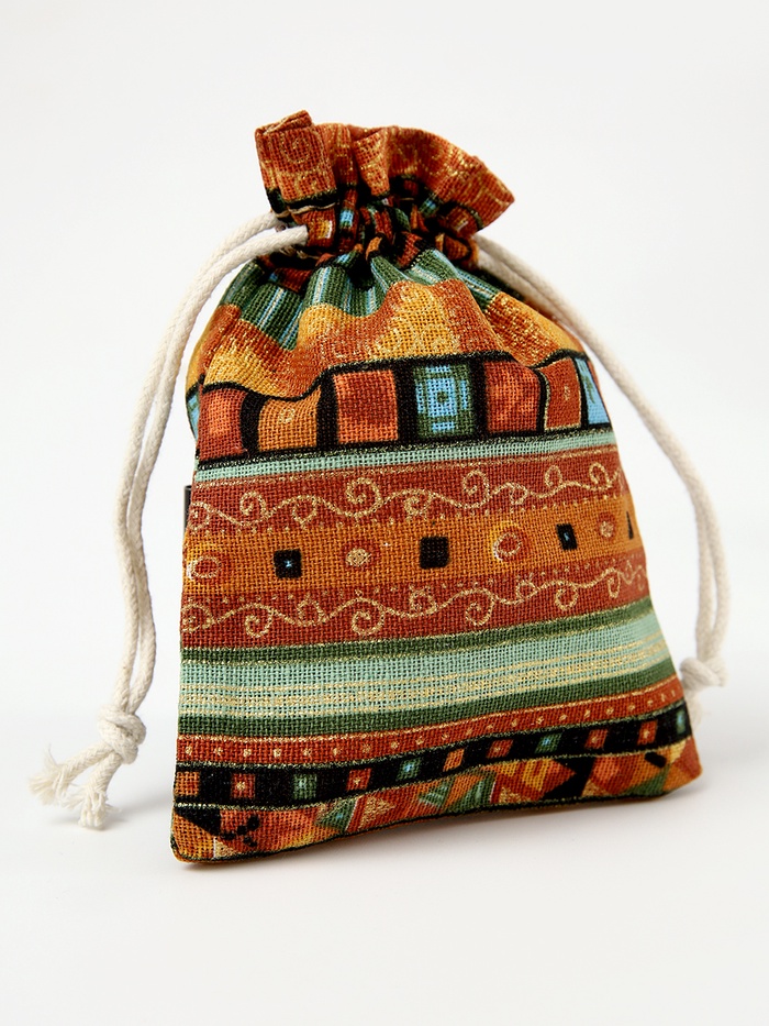 Льняной мешочек для хранения украшений, подарков, трав, 10×14 см, набор из 5 штук - Фото 1