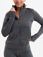 Рашгард на молнии с длинным рукавом женский Resport, размер 44 (S), серый - Фото 1