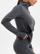 Рашгард на молнии с длинным рукавом женский Resport, размер 46 (M), серый - Фото 4