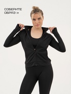 Рашгард на молнии с длинным рукавом женский Resport, размер 42, чёрный - Фото 11