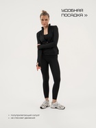 Рашгард на молнии с длинным рукавом женский Resport, размер 44, чёрный - Фото 2