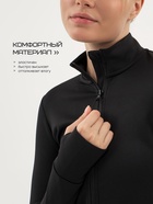 Рашгард на молнии с длинным рукавом женский Resport, размер 44, чёрный - Фото 6