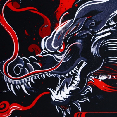 Коврик для компьютерной мыши «Дракон», 30×80 см