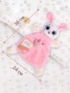 Мягкая игрушка, развивающий комфортер для сна Крошка Я «Зайчик», цвет розовый - Фото 2