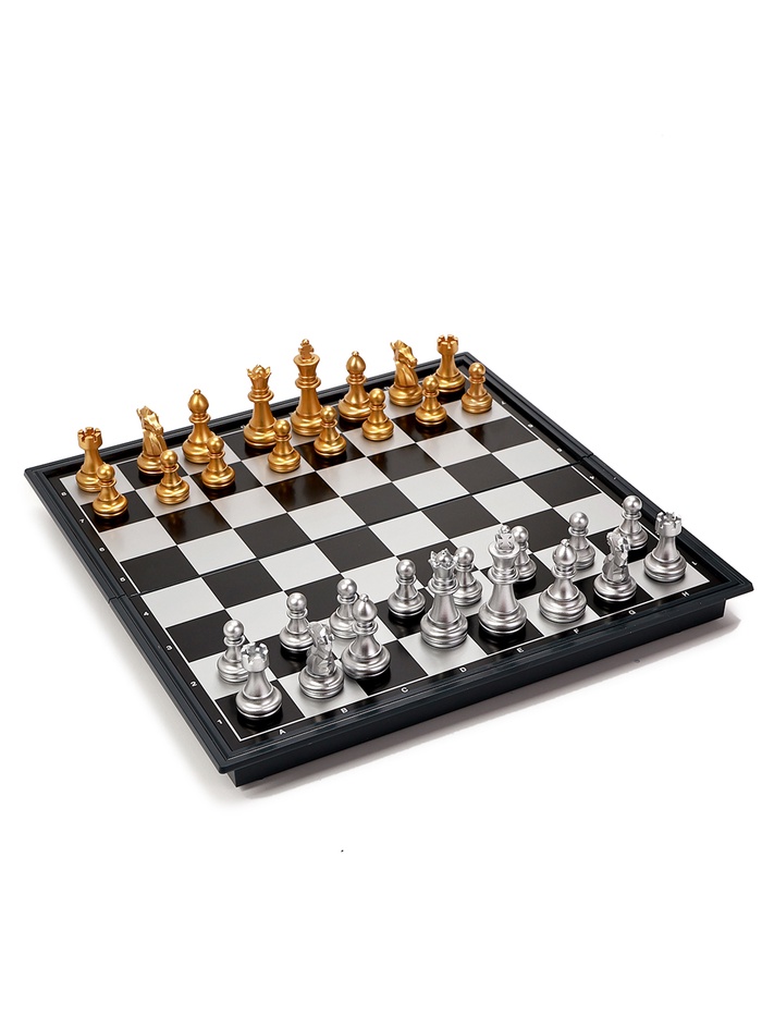 Магнитные шахматы «Классика», пластиковая доска и фигуры, 25×25 см - Фото 1
