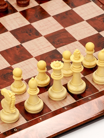 Шахматы магнитные пластиковые, доска с фигурами, 39×39 см