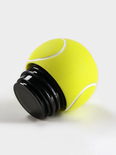 Термос «Теннисный мяч», 500 мл, сохраняет тепло 8 ч, нержавеющая сталь, чёрный