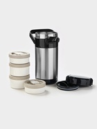 Термос для еды, 2.6 л, 4 контейнера, нержавеющая сталь, серебристый - Фото 2