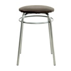 УЦЕНКА Табурет «Кольцо» Серебристый металлик/коричневый - Фото 2