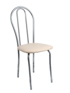 УЦЕНКА Стул "Венский 2", Серебристый металлик/Молочный - Фото 1