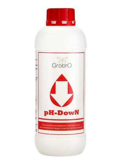 Удобрение для гидропоники "GroBro" PH DOWN, 1000мл