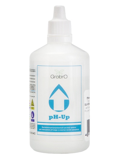 Удобрение для гидропоники "GroBro" PH UP, 100мл