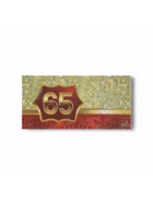 Конверт для денег «Юбилей 65», 8?16.5 см (комплект 10 шт) - фото 33193438